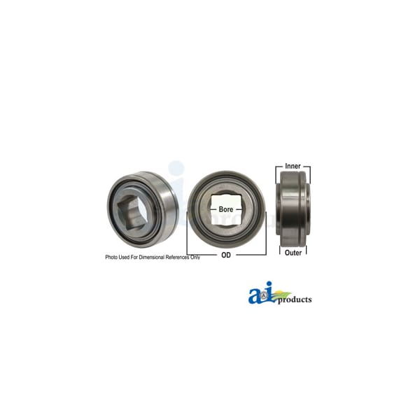 Disc Bearing; Cylindrical, Square Bore, Pre-Lube 3" x3" x2"